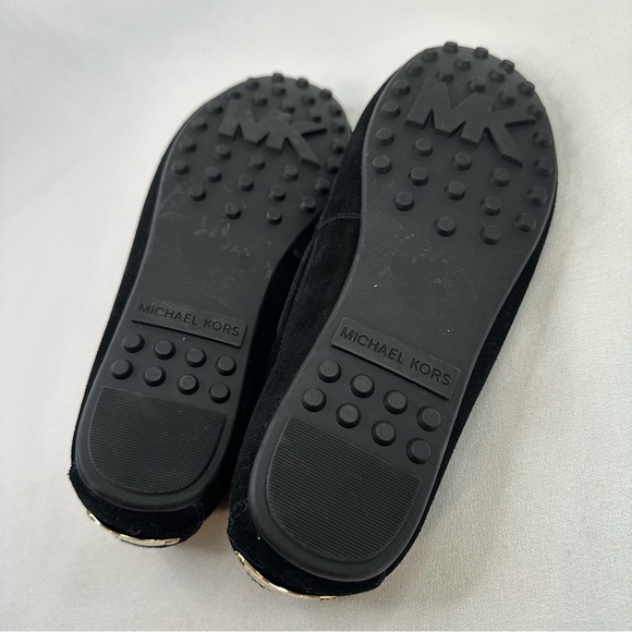 MICHAEL Michael Kors Daisy Suede Moccasin Black 8 Slip On Shoe - Picture 10 of 10